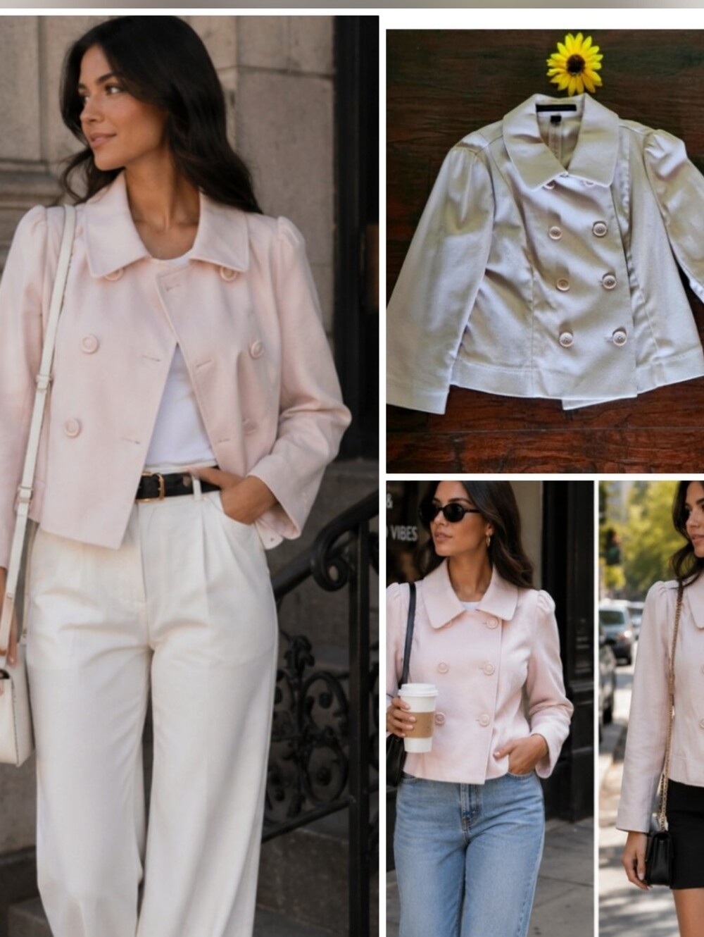 EXPRESS Pink Double-Breasted Jacket 💕